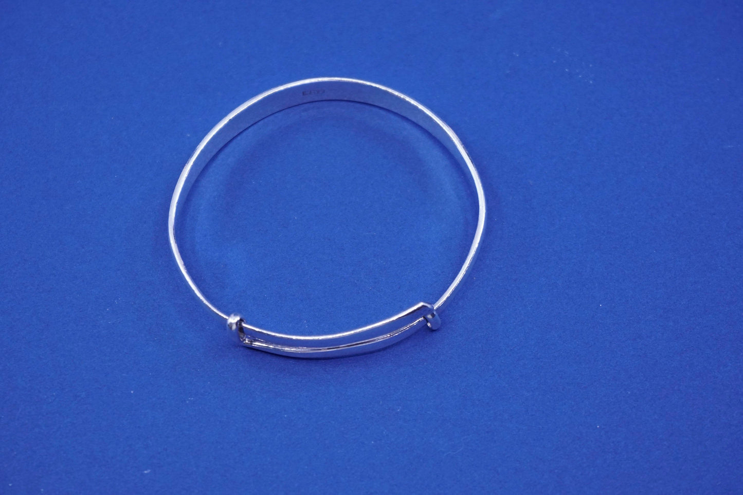 7”, antique Japan Seimon Sterling 999 Silver Adjustable Bracelet Japanese
