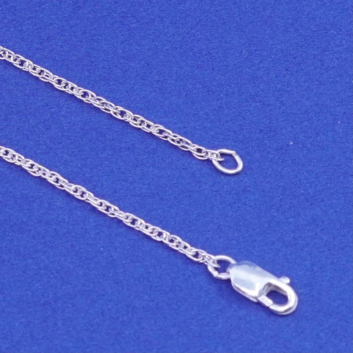 20”, 1mm, vintage Sterling silver handmade necklace, 925 Singapore chain