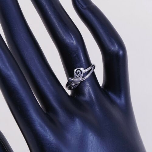 Sz 6, Vtg Sterling Silver Handmade Ring, 925 Silver Band W/ Swirl Texture