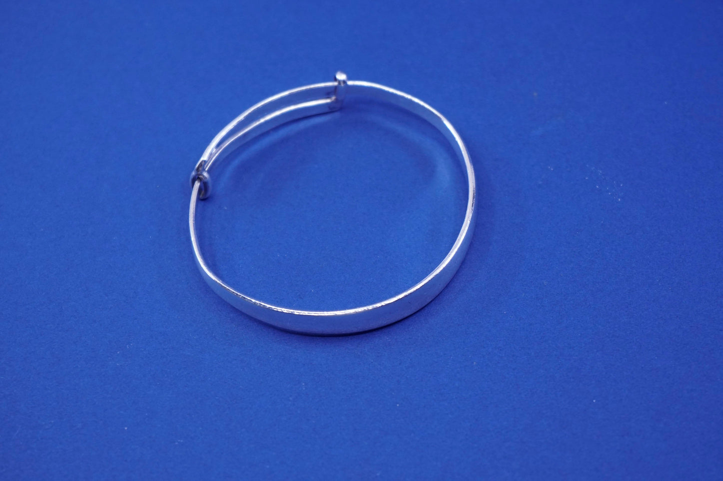 7”, antique Japan Seimon Sterling 999 Silver Adjustable Bracelet Japanese