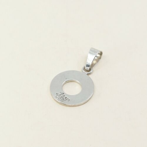Vintage Sterling Silver Handmade Prayer Pendant, 925 Silver “faith Friend Family