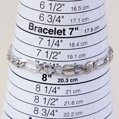 7.75”, 7mm Sterling Silver Handmade Bracelet, Vtg 925 Curb Name Nicole Tag