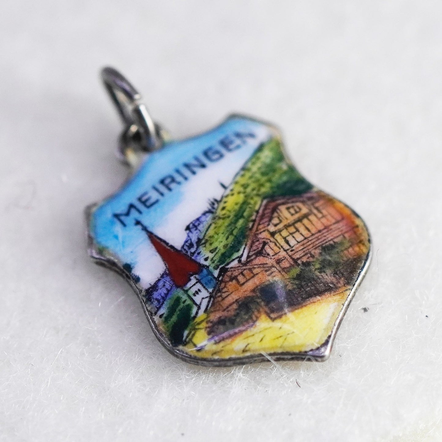 Vintage Souvenir Charm 800 Silver meiringen Switzerland