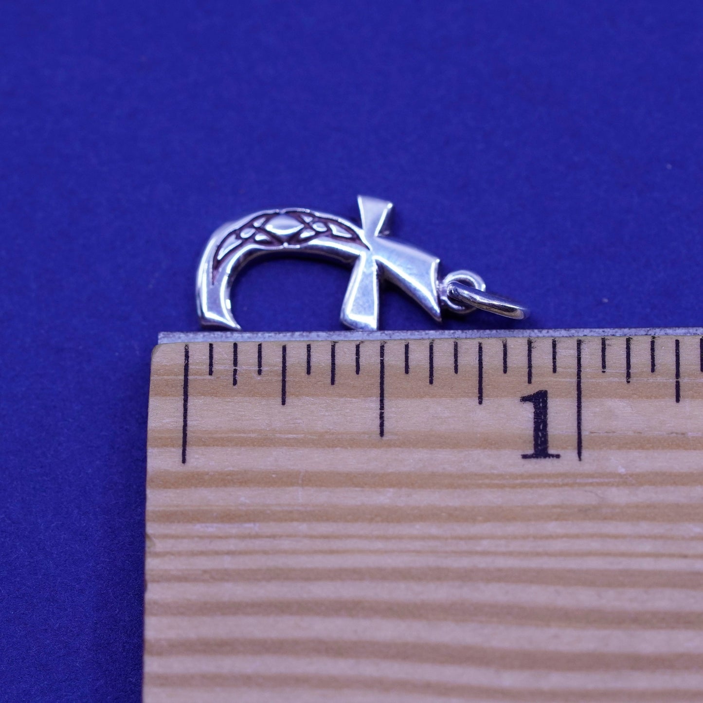 Vintage Ireland Sterling silver handmade pendant, 925 dagger charm