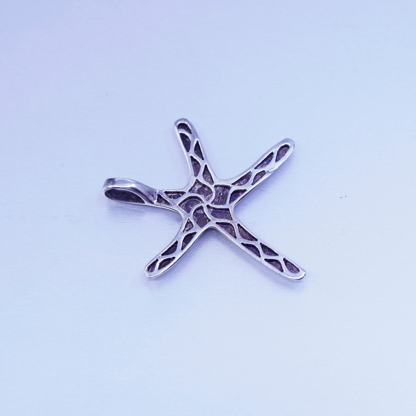 Antique Sterling silver handmade simple 925 starfish star