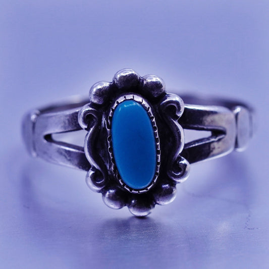 Size 6.5, Native American navajo Bell trading post Sterling 925 silver ring