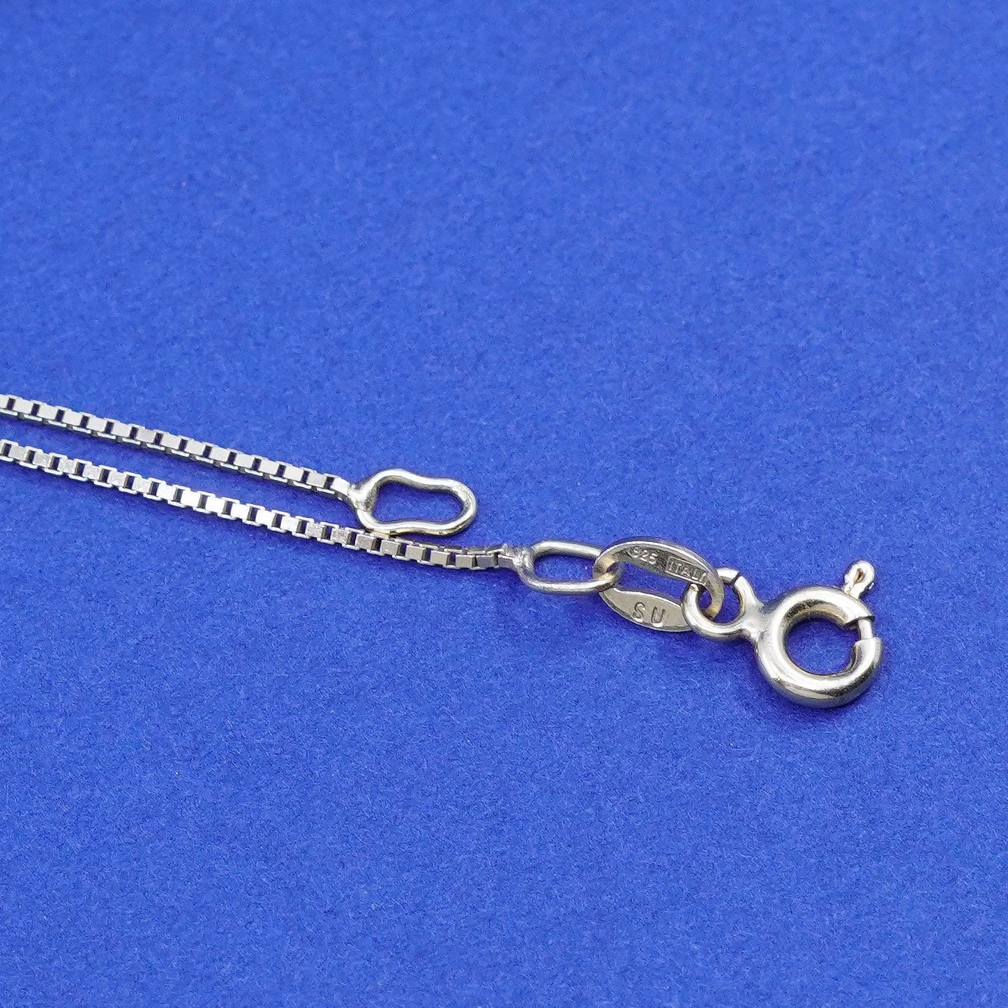 24”, 1mm, vintage vermeil gold over Sterling silver necklace, 925 box chain