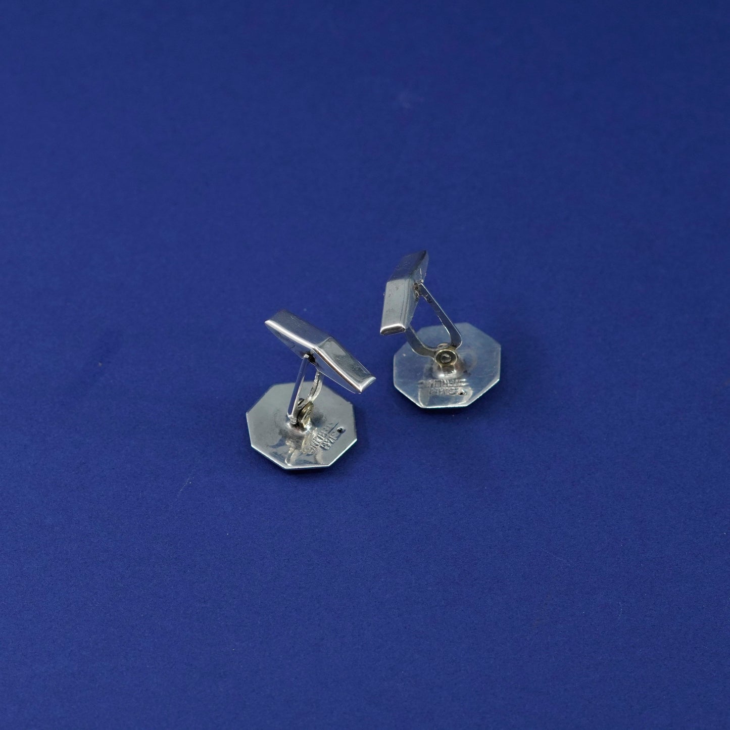 Siam Indian goddess sterling silver Handmade cufflinks, hexagram 925 cuff links