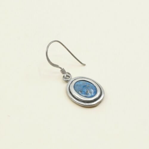 Amazing handmade Sterling Silver earrings, 925 Turquoise Dangles