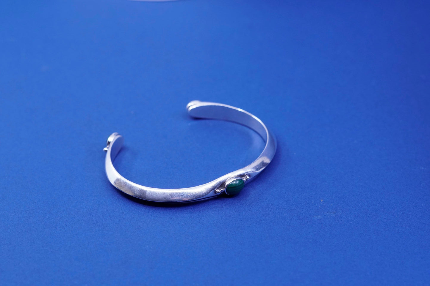 7”, navajo Native American Russell Sam Sterling silver bracelet, 925 cuff
