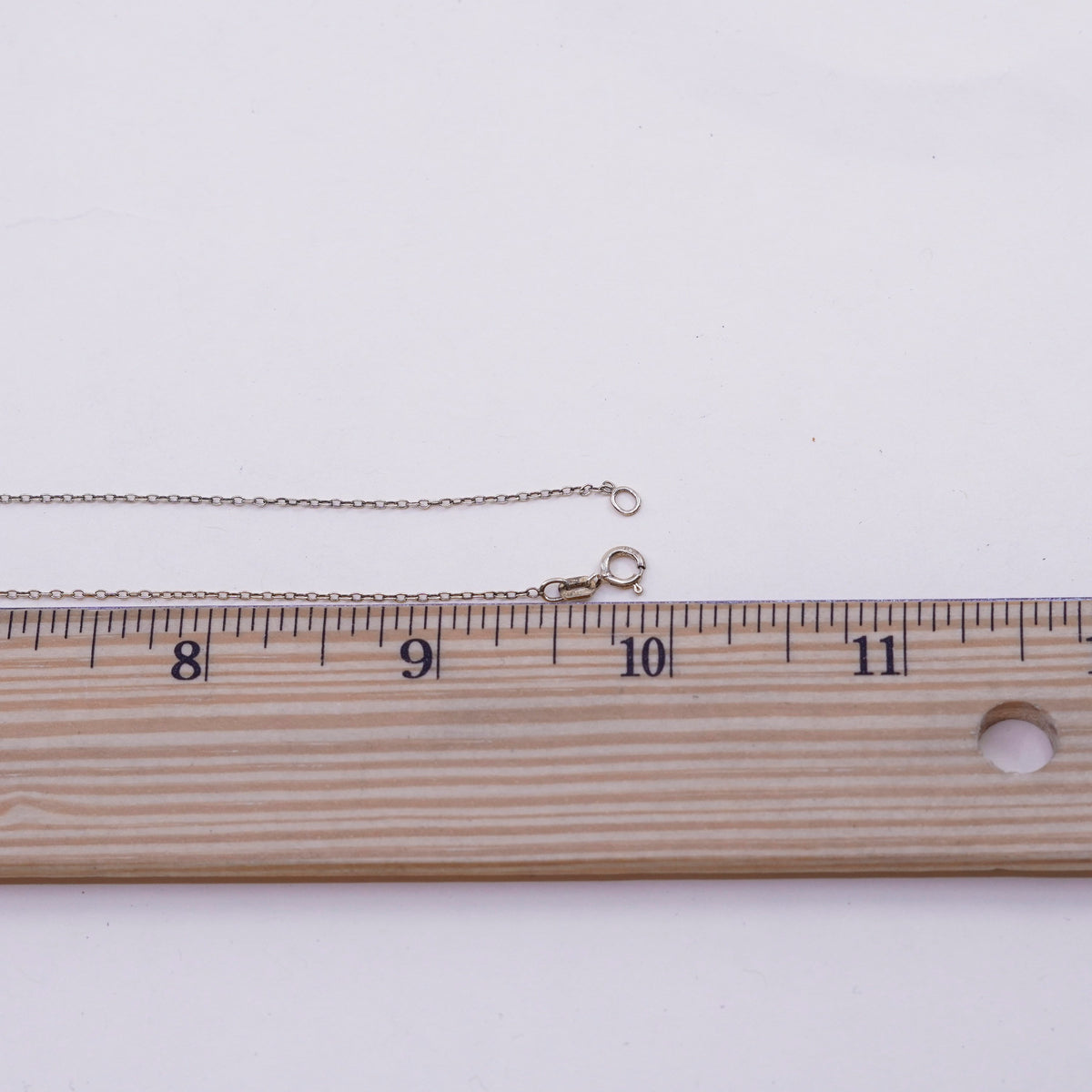 20”, 1mm, Vintage vermeil gold over sterling silver circle chain