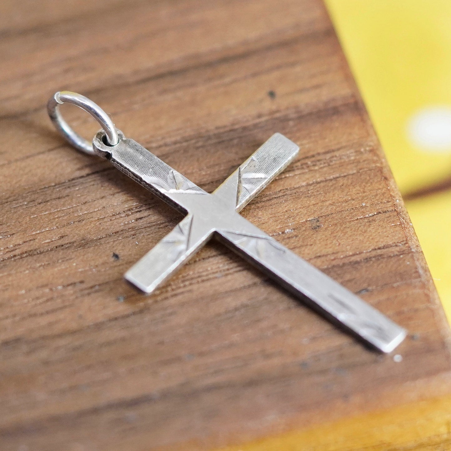 Vintage Mexico Sterling silver handmade pendant, 925 cross