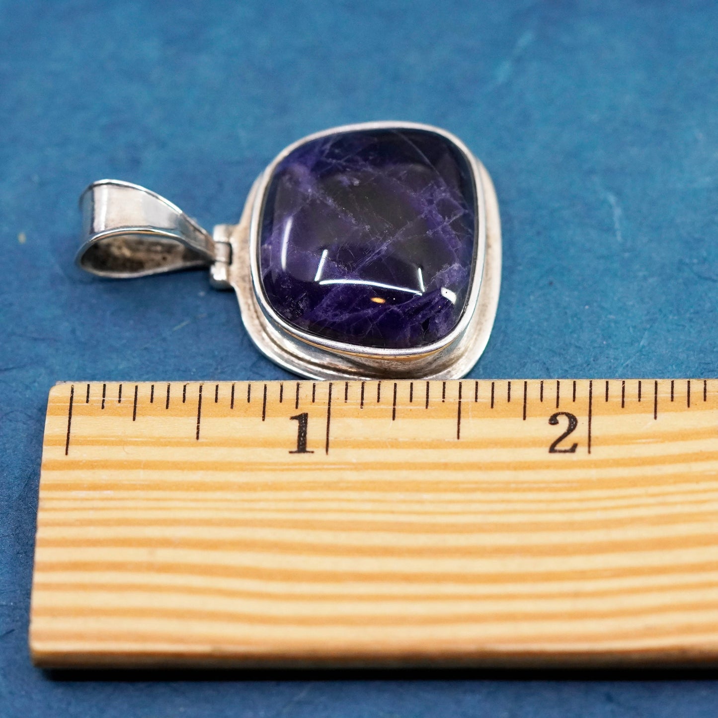 Vintage Silpada Sterling silver handmade pendant, 925 pendant w/ blue sodalite