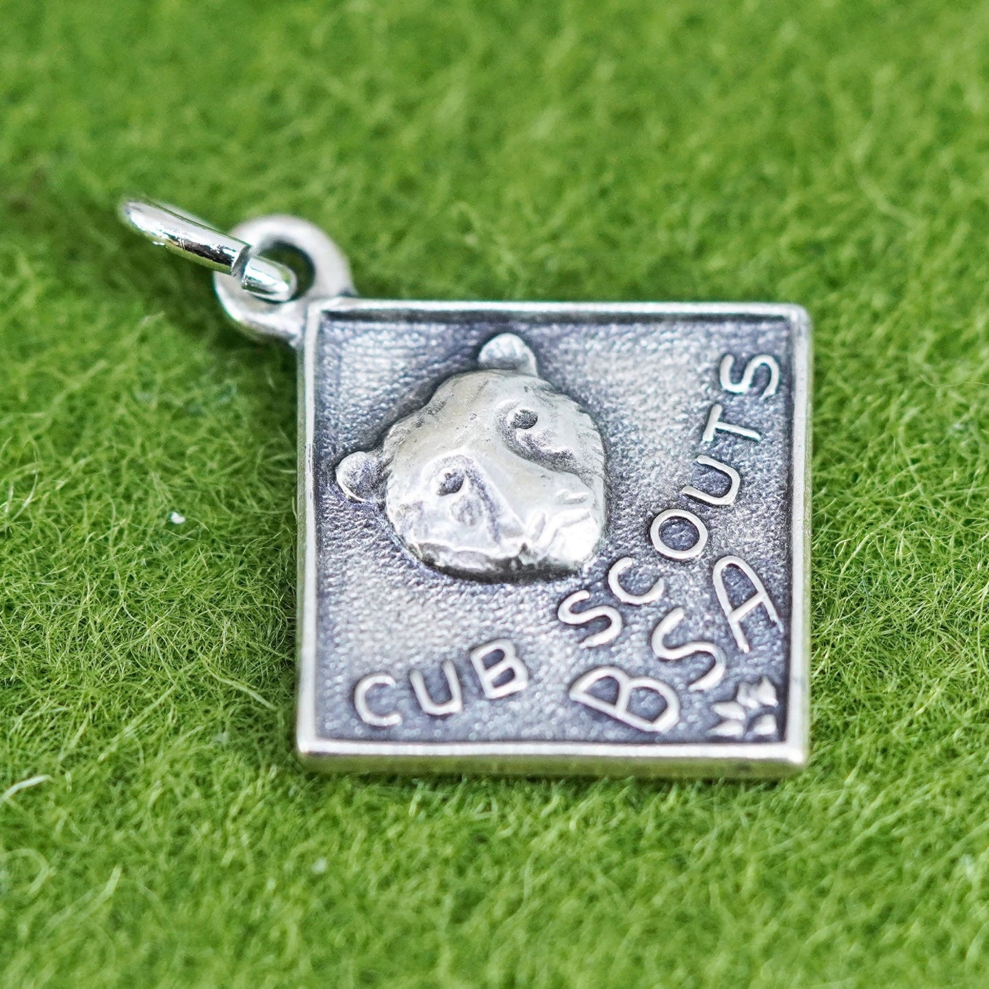 Vintage 1960s Sterling 925 Silver Cub Scout Ring Wolf Face Boy Scouts