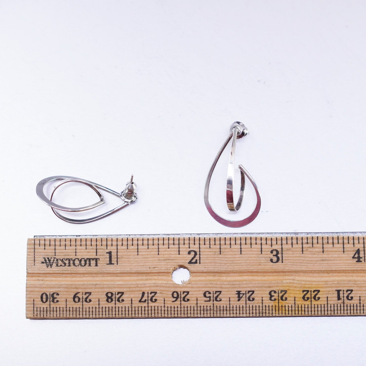 Vintage Sterling 925 silver teardrop earrings