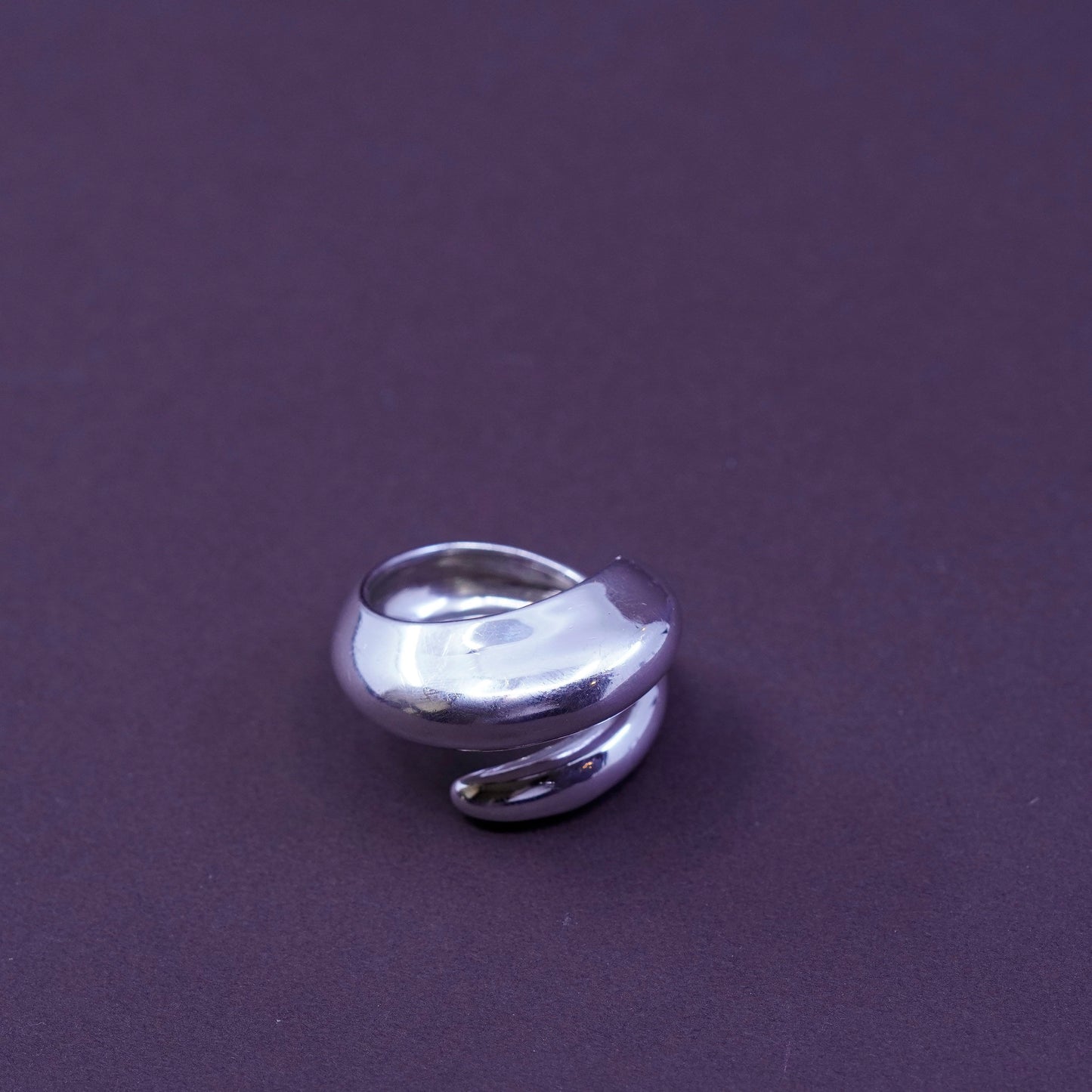 Size 9.5, Robert Lee Morris Studio Sterling silver handmade ring, wrap 925 band