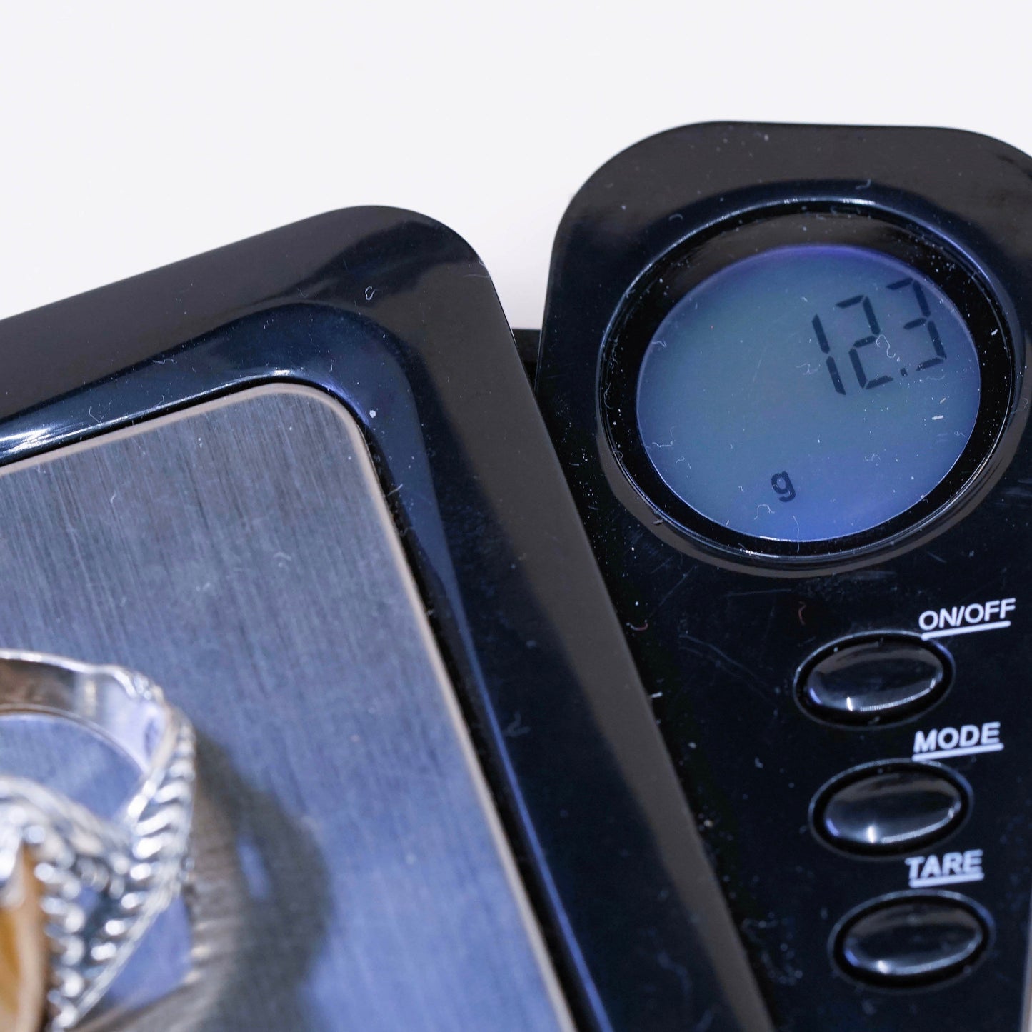 sz 8.5, vtg relios carolyn pollack sterling 925 silver ring w/ agate N cable