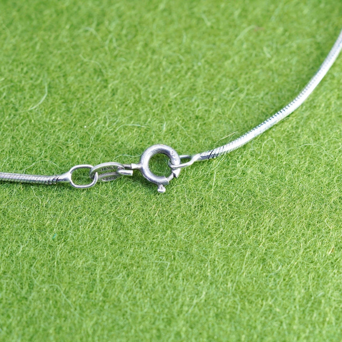 10.25”, Vintage Handmade sterling silver anklet, 925 snake chain