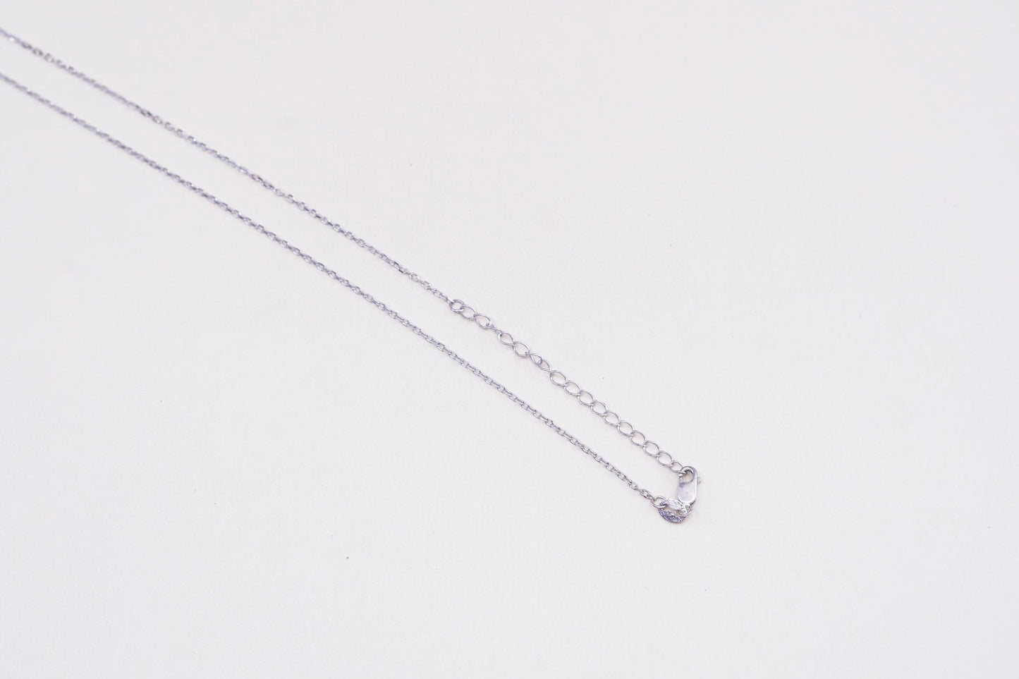 16+2”, 1mm, Vintage sterling silver flatten circle chain, Italy 925 necklace