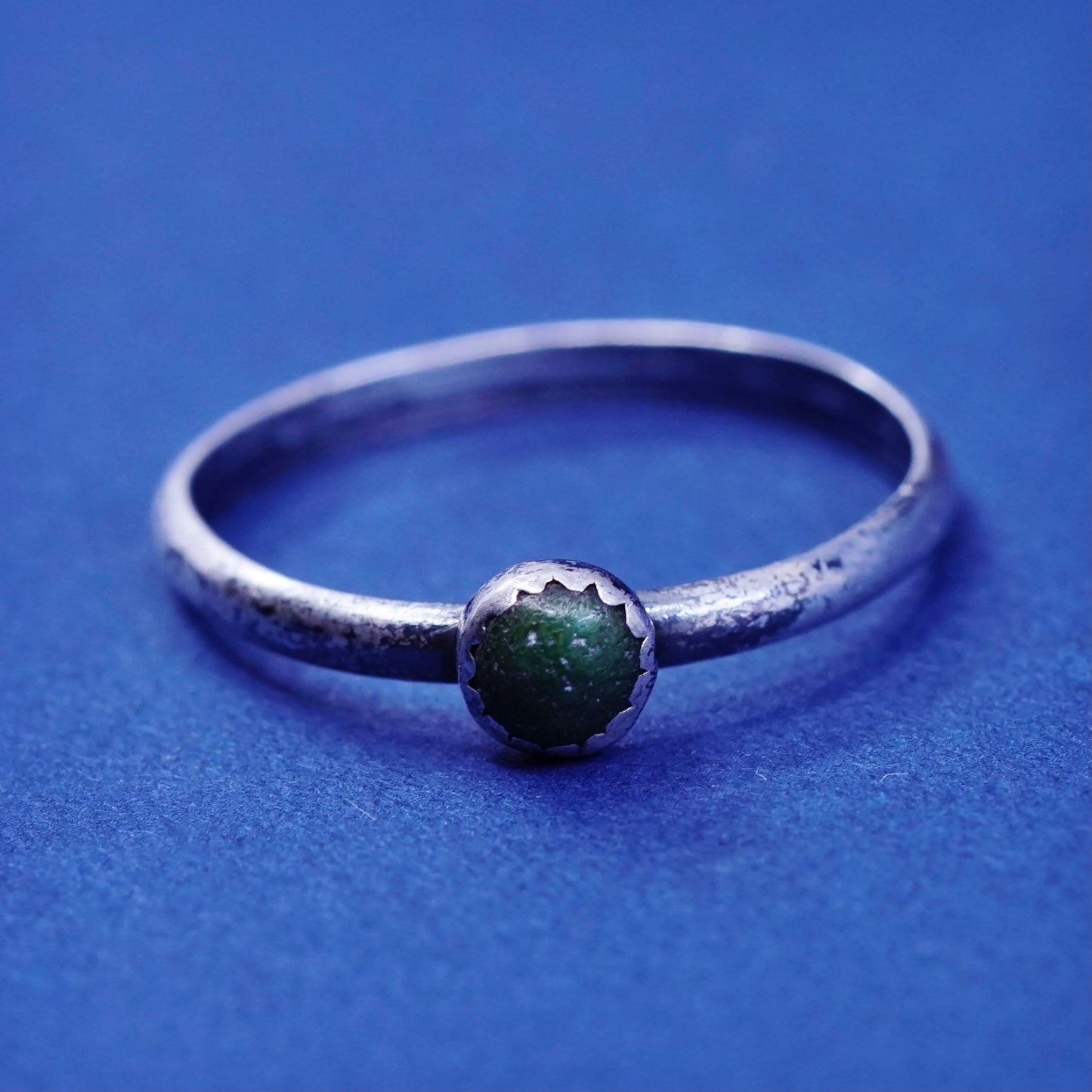 Size 7, Sterling silver ring, Native American, southwestern, 925 turquoise band