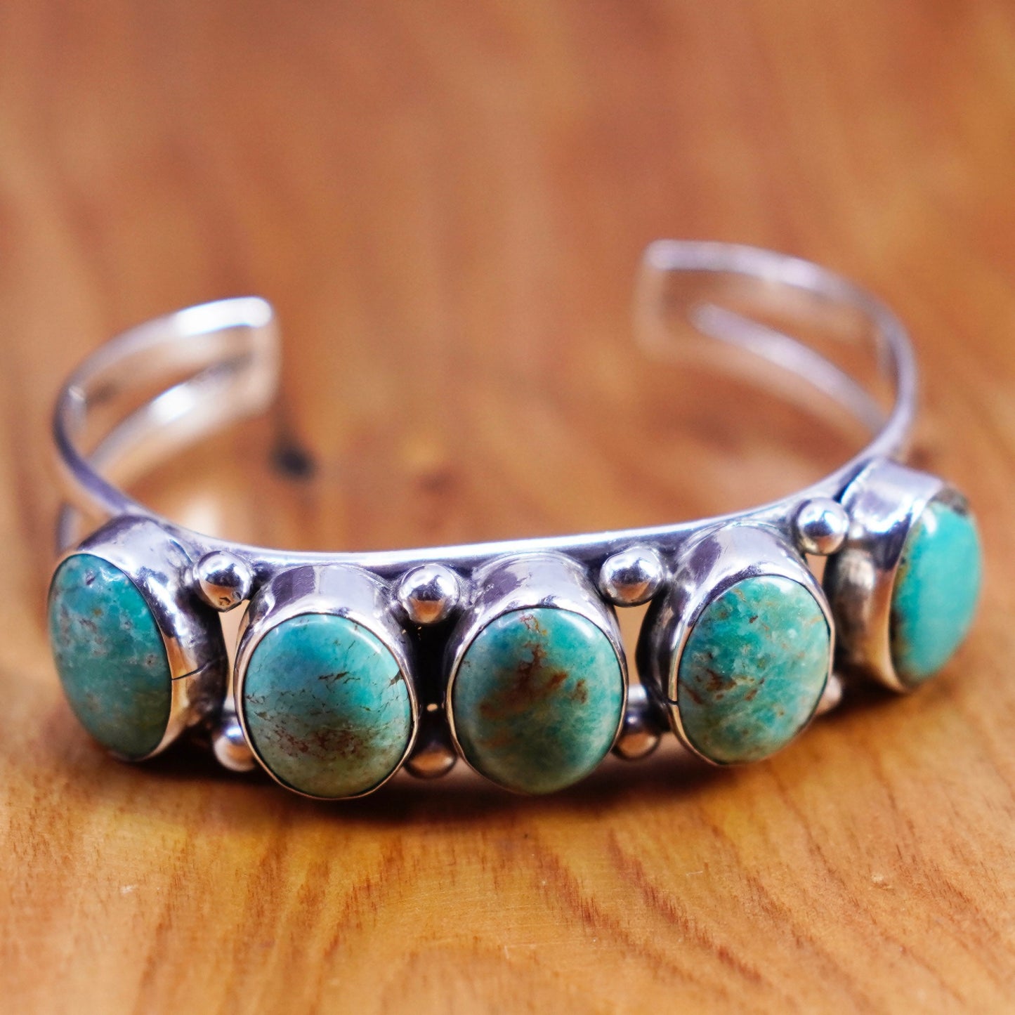 6.5”, Navajo Sterling silver bracelet, Native American, 925 cuff turquoise