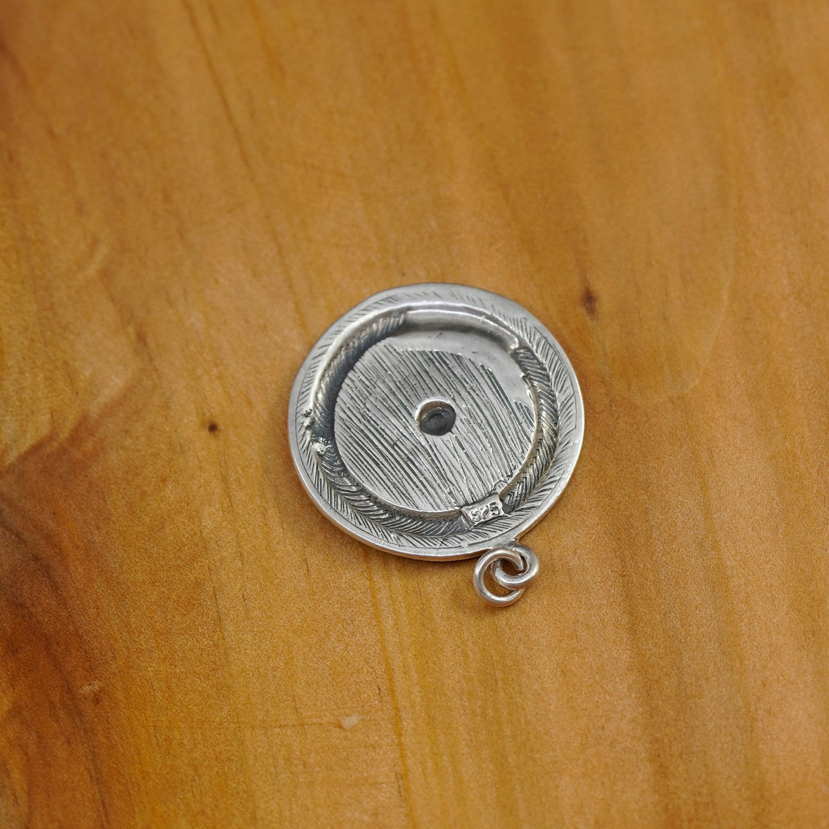Vintage Sterling silver handmade pendant, Bali 925 tag