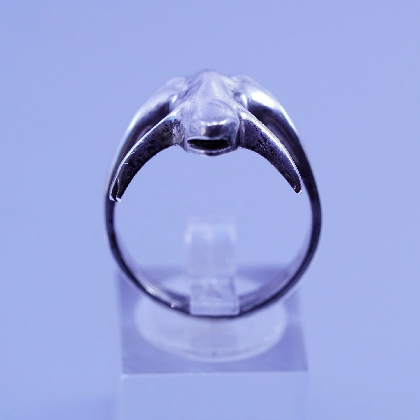 Size 9.5, vintage Sterling 925 silver handmade frog ring
