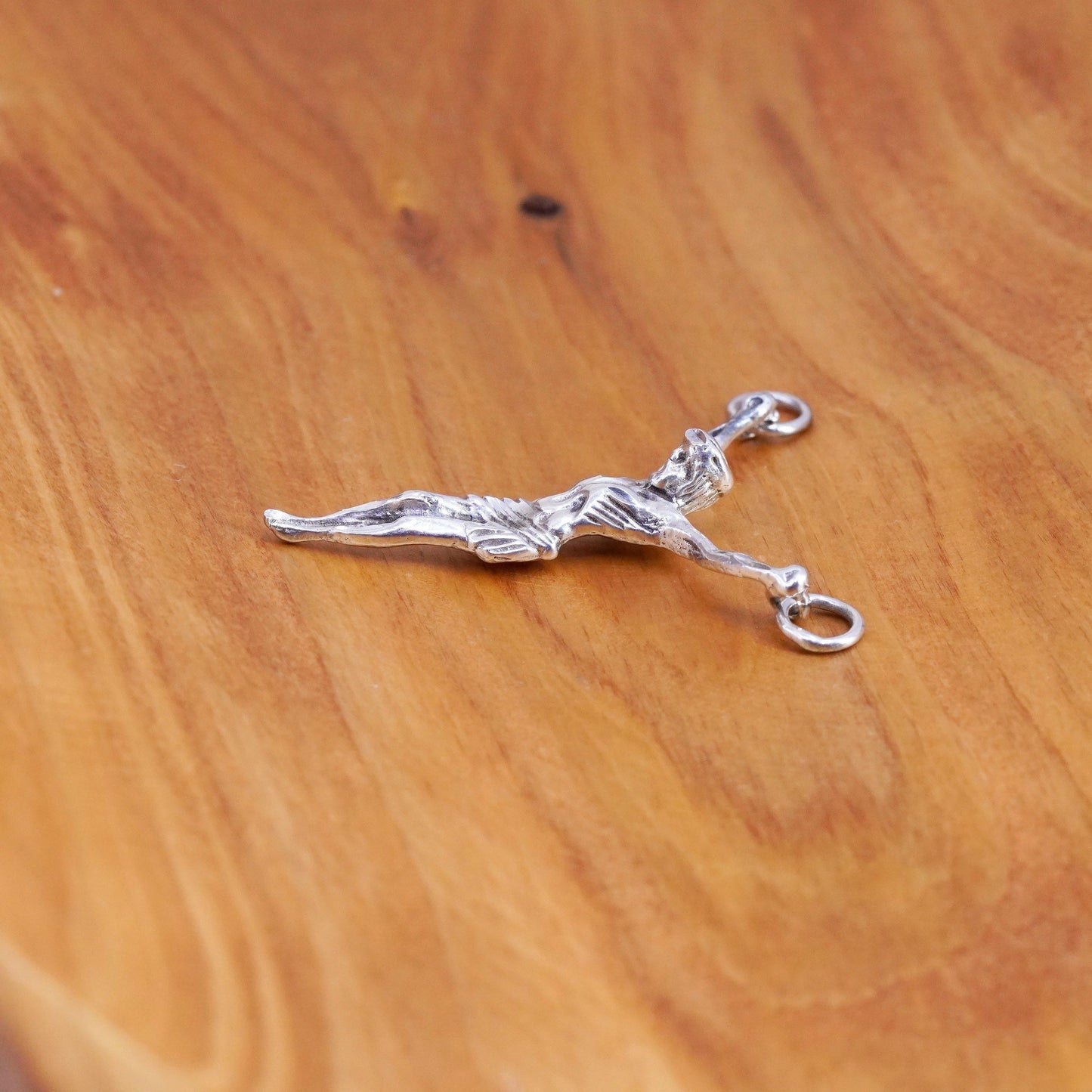 Vintage Sterling silver handmade pendant, 925 Jesus