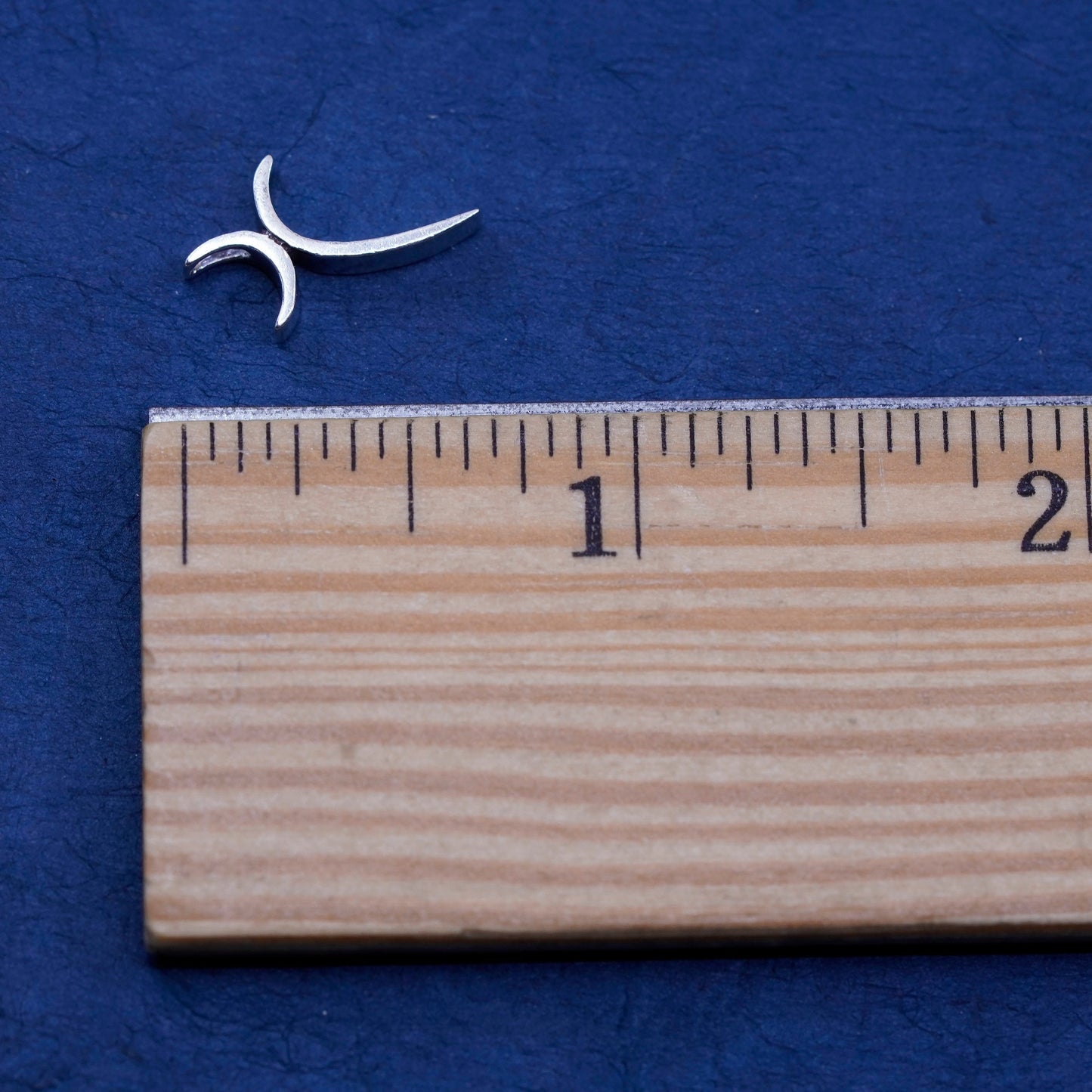 Vintage Sterling silver handmade pendant, modern 925 cross