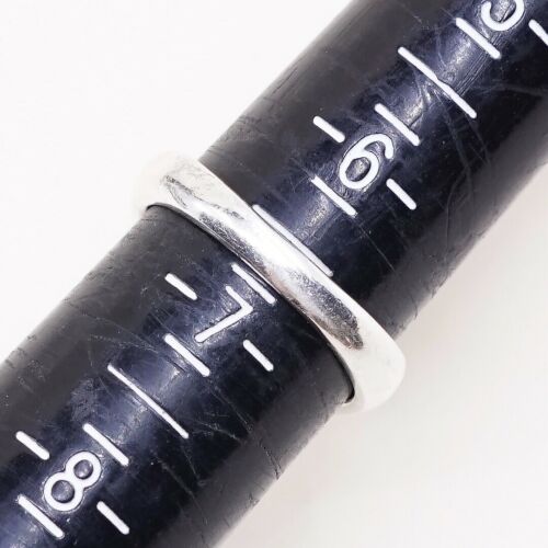 Sz 6.5 Vtg Brighton Sayan Sterling Silver Handmade Ring, 925 Spinner Roller Band