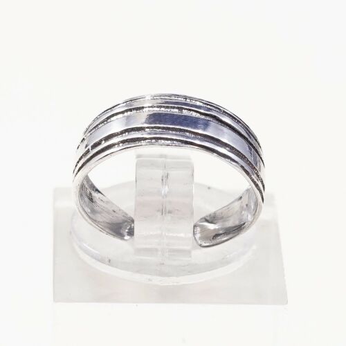 Size 2.75, Vtg Sterling Silver handmade open end Ring. 925 Band