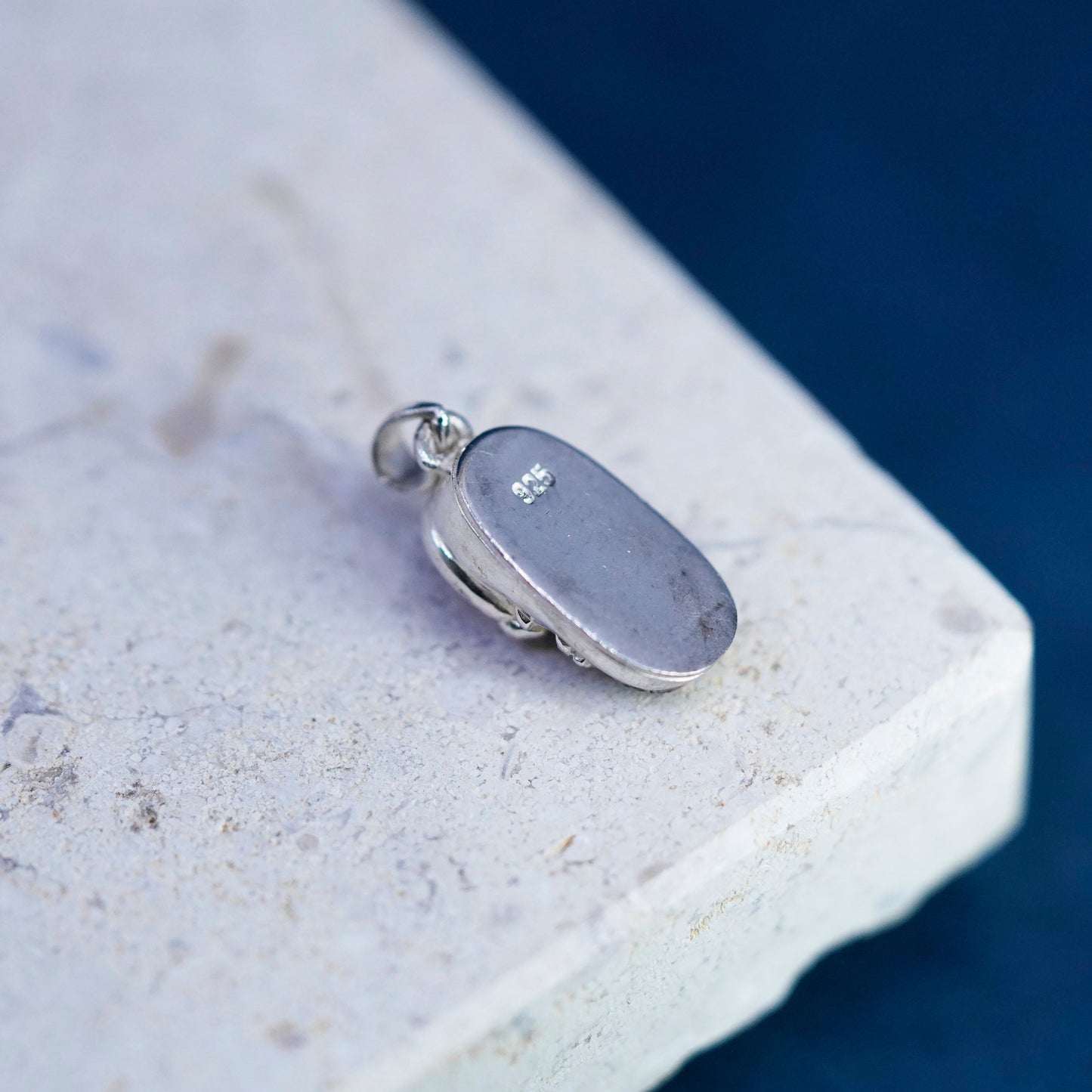 Vintage Sterling silver handmade pendant, 925 baby shoe charm