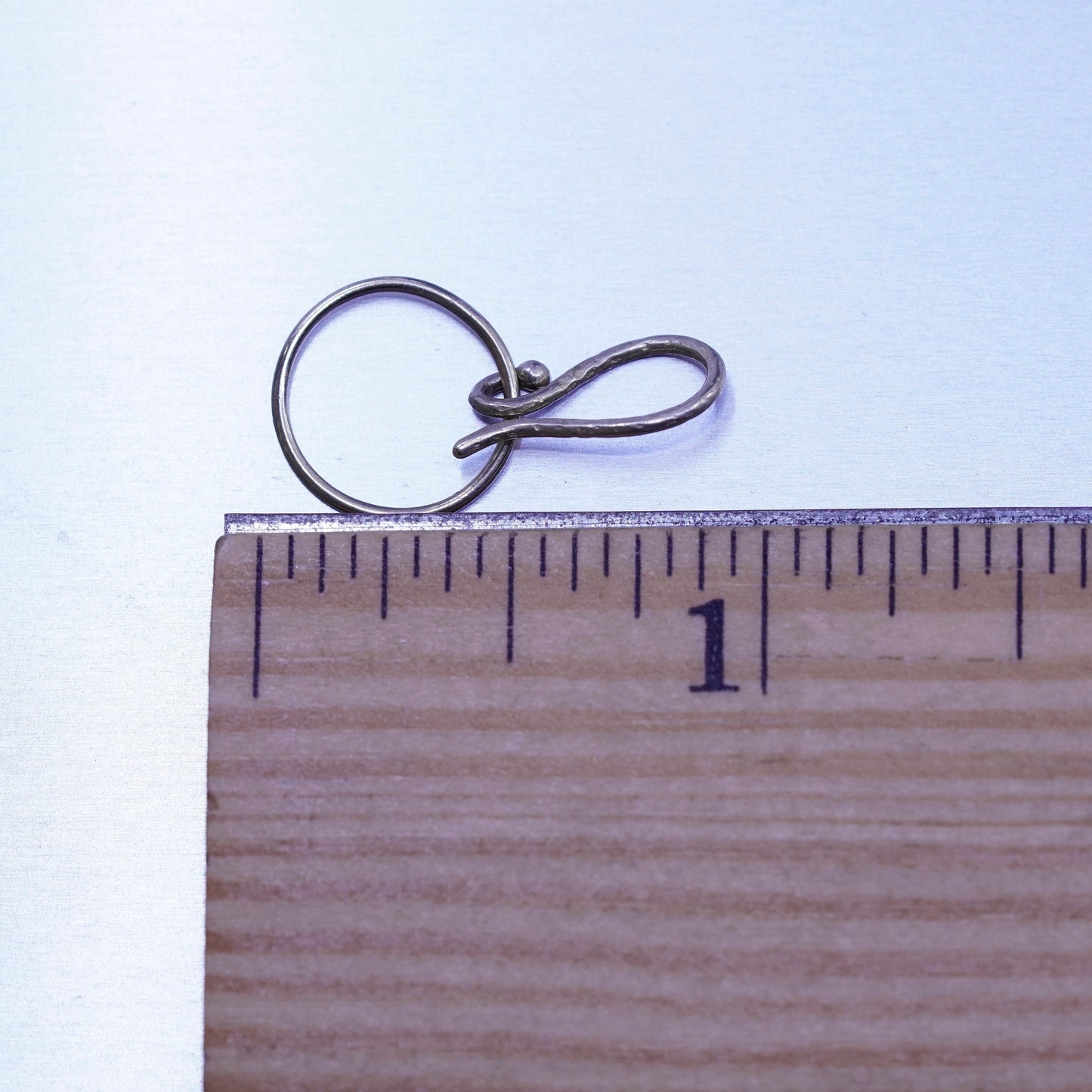 Vintage vermeil gold filled Sterling 925 silver infinity circle earrings
