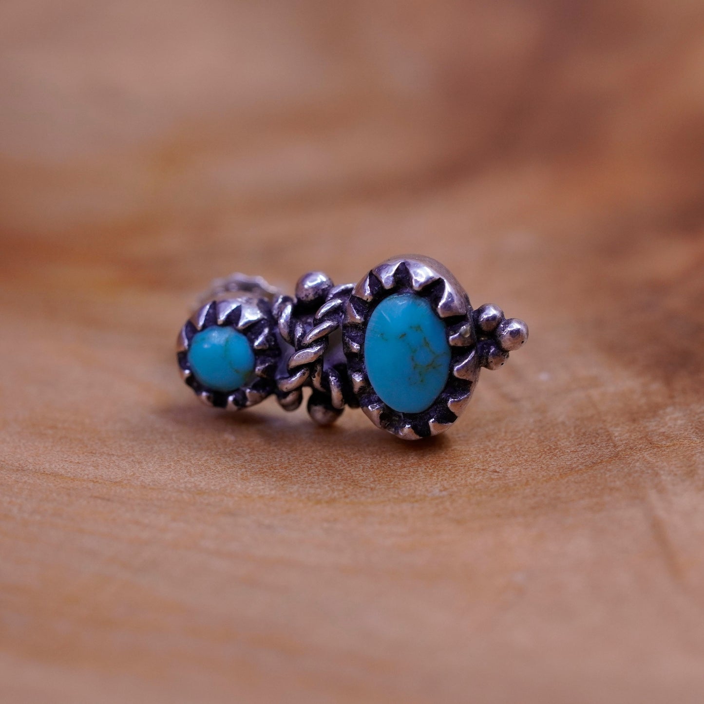 barse Sterling Silver Native American Southwest Earrings, 925 studs turquoise