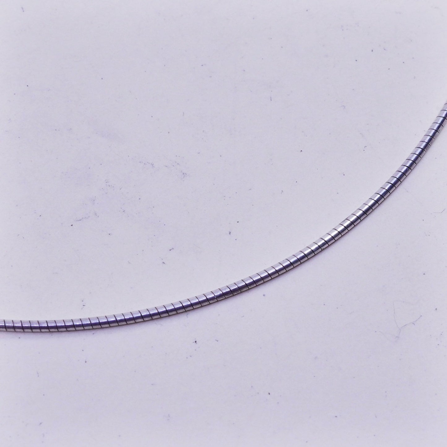 16”, 1mm, Vintage sterling silver snake chain, Italy 925 necklace