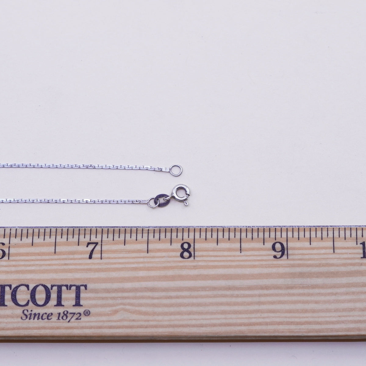 16”, 1mm, Vintage sterling silver anchor chain, 925 chain, men’s necklace