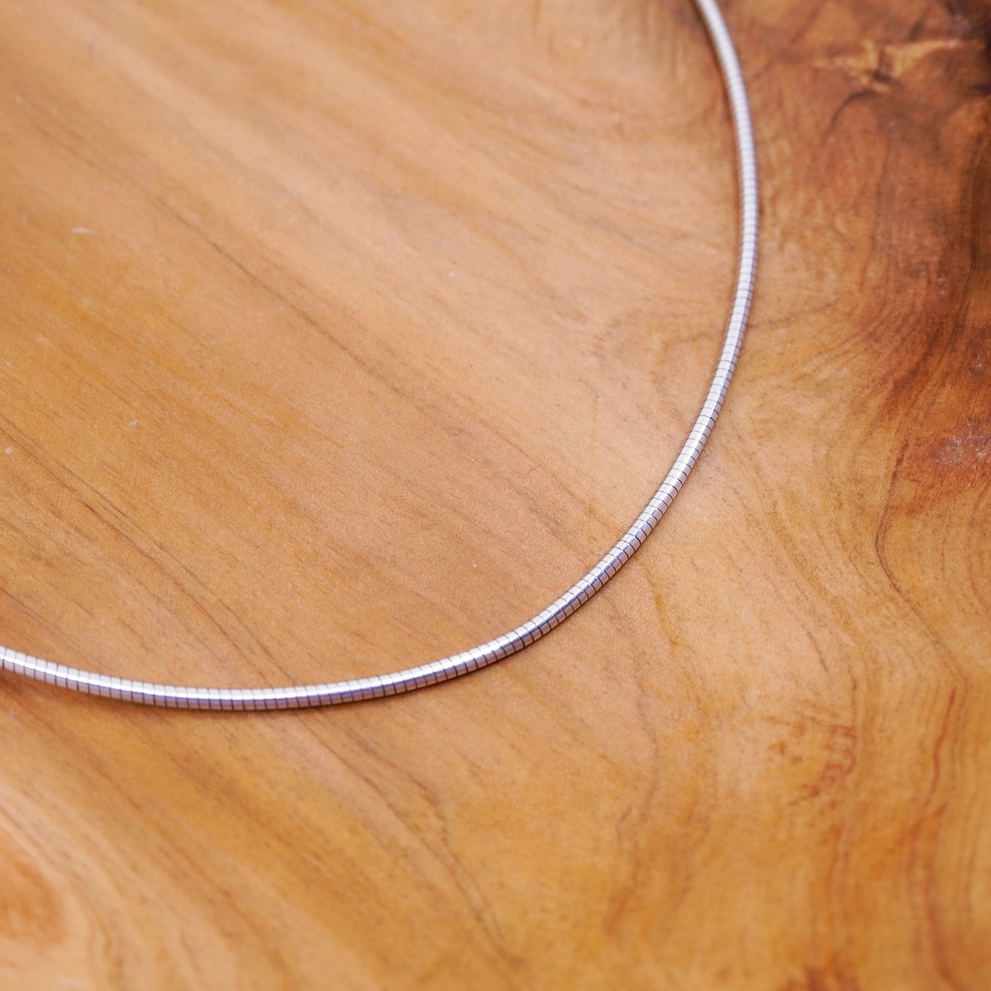 18”, 2mm, vintage sterling silver snake chain, Italy 925 silver necklace