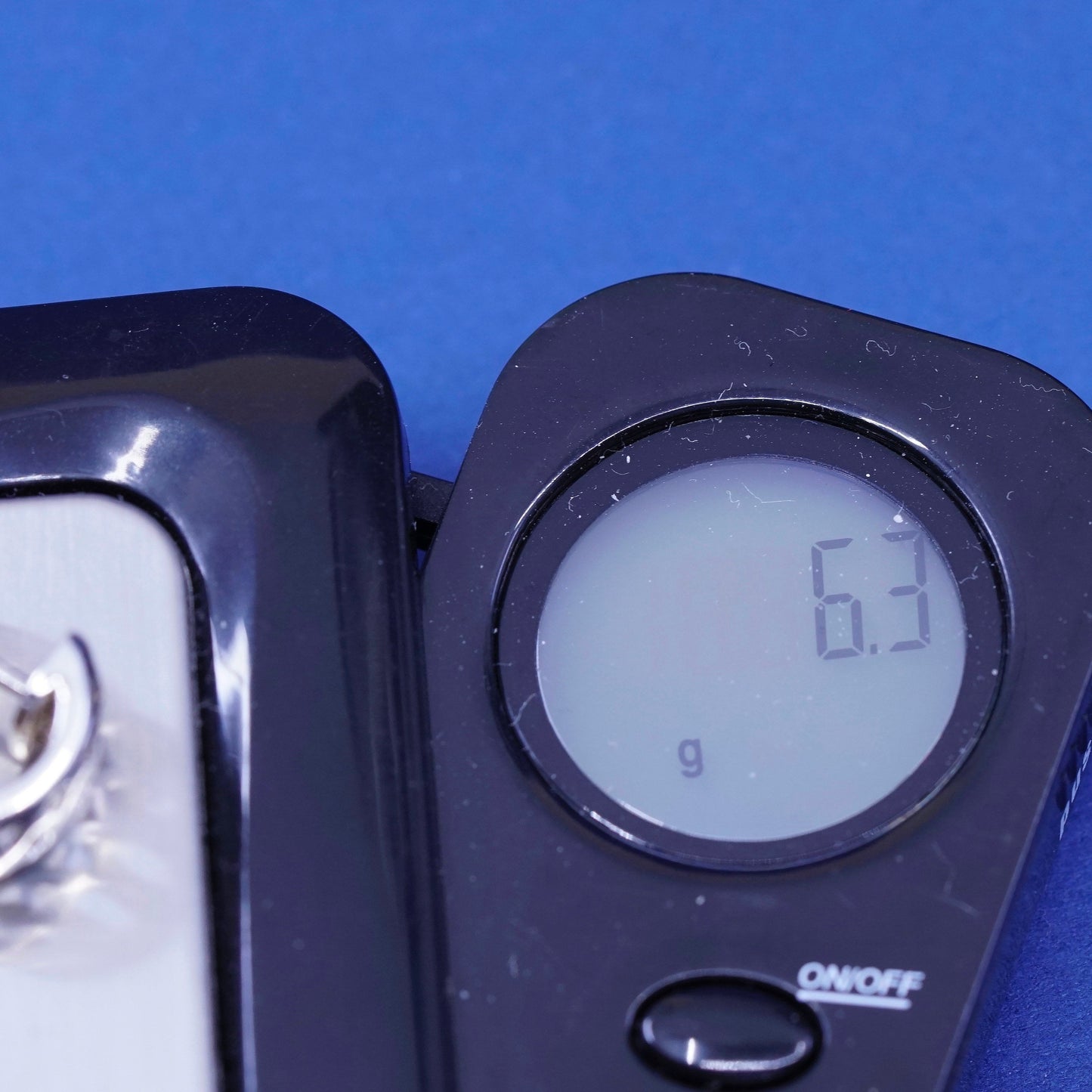 0.5”, Vintage Sterling silver earrings, 925 hoops, huggie with diamond