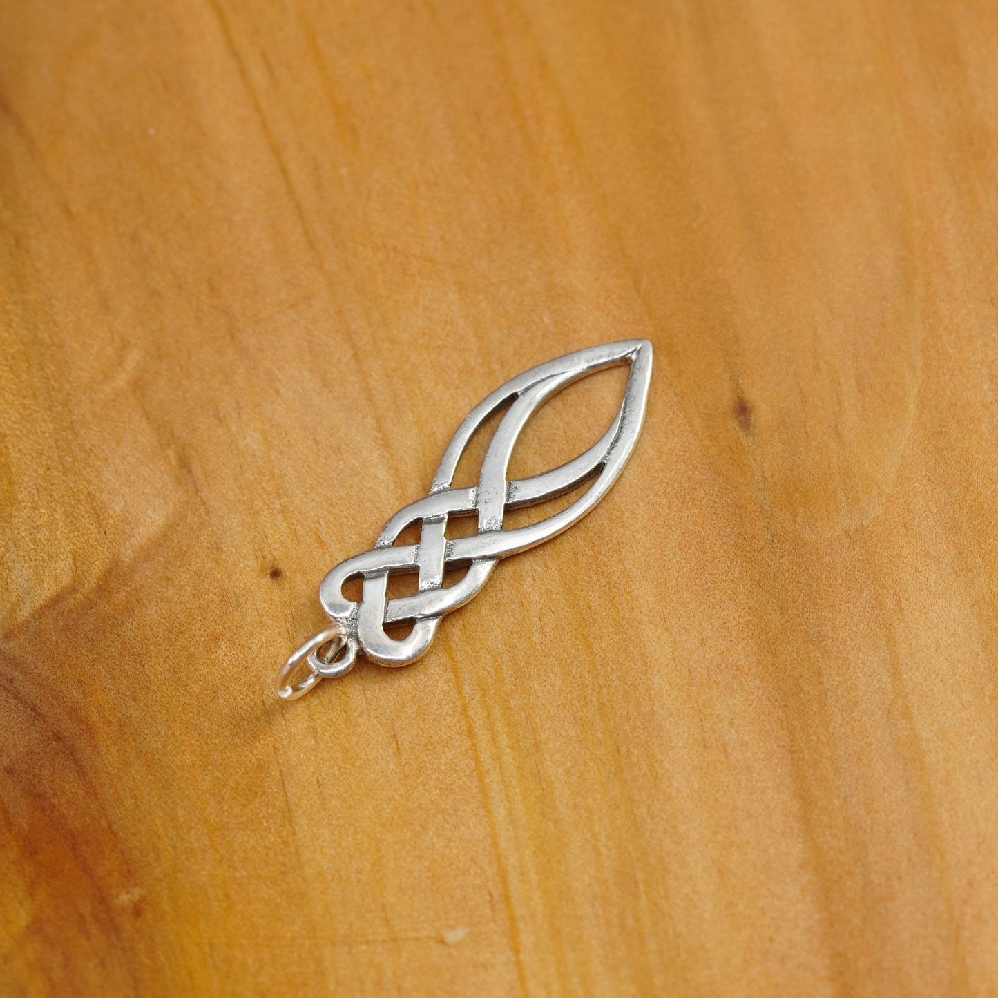 Vintage Sterling silver handmade pendant, 925 irish Celtic knot