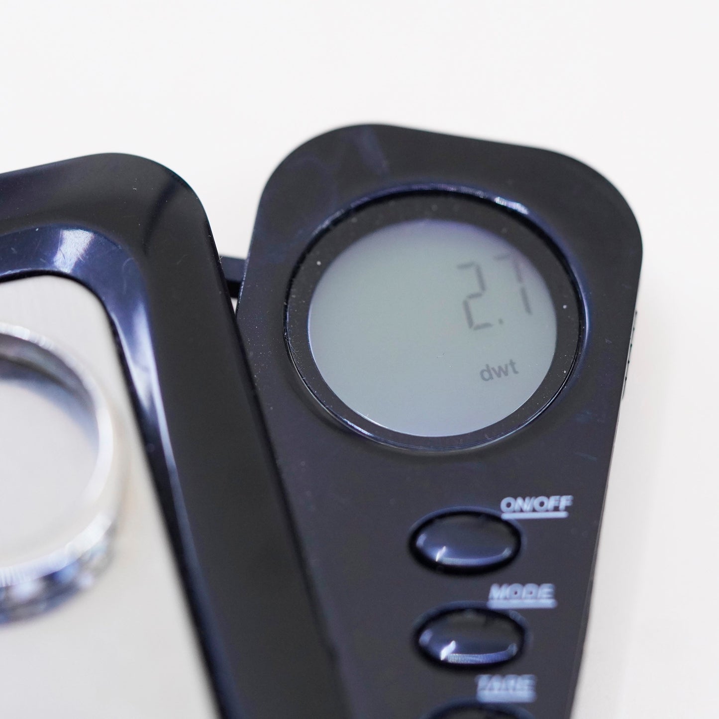 Size 9, Sterling 925 silver stackable ring, wedding band with blue and clear CZ