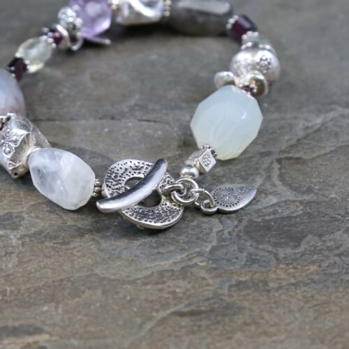6.75”, Disney Mickey Sterling Bracelet W/ Beads Details, Winnie the Pooh, Eeyore