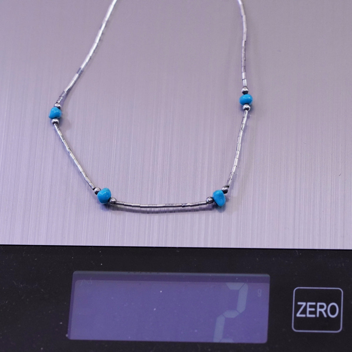 9”, sterling handmade bracelet, 925 liquid silver chain anklet turquoise beads