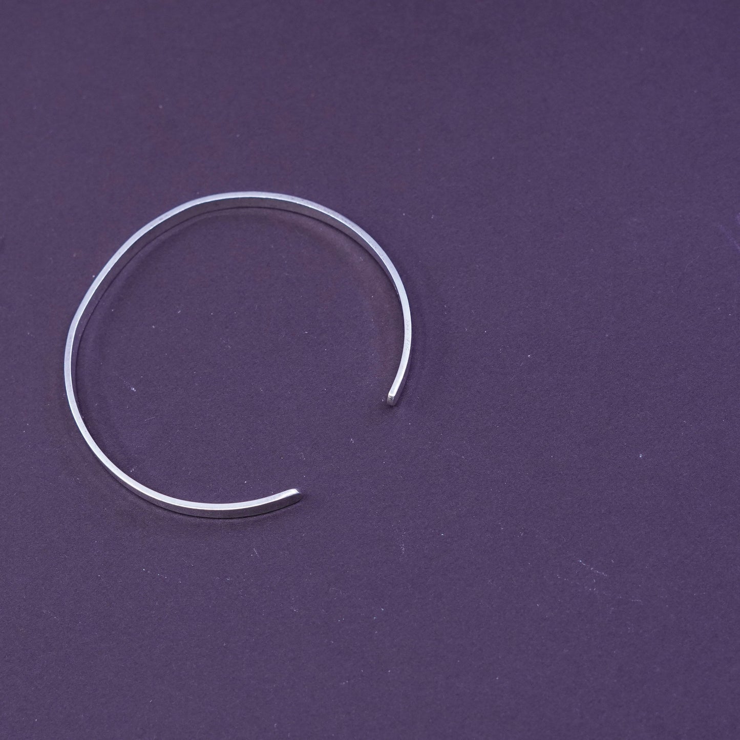 6.75”, Sterling silver prayer bracelet, 925 cuff engraved “love believe dream