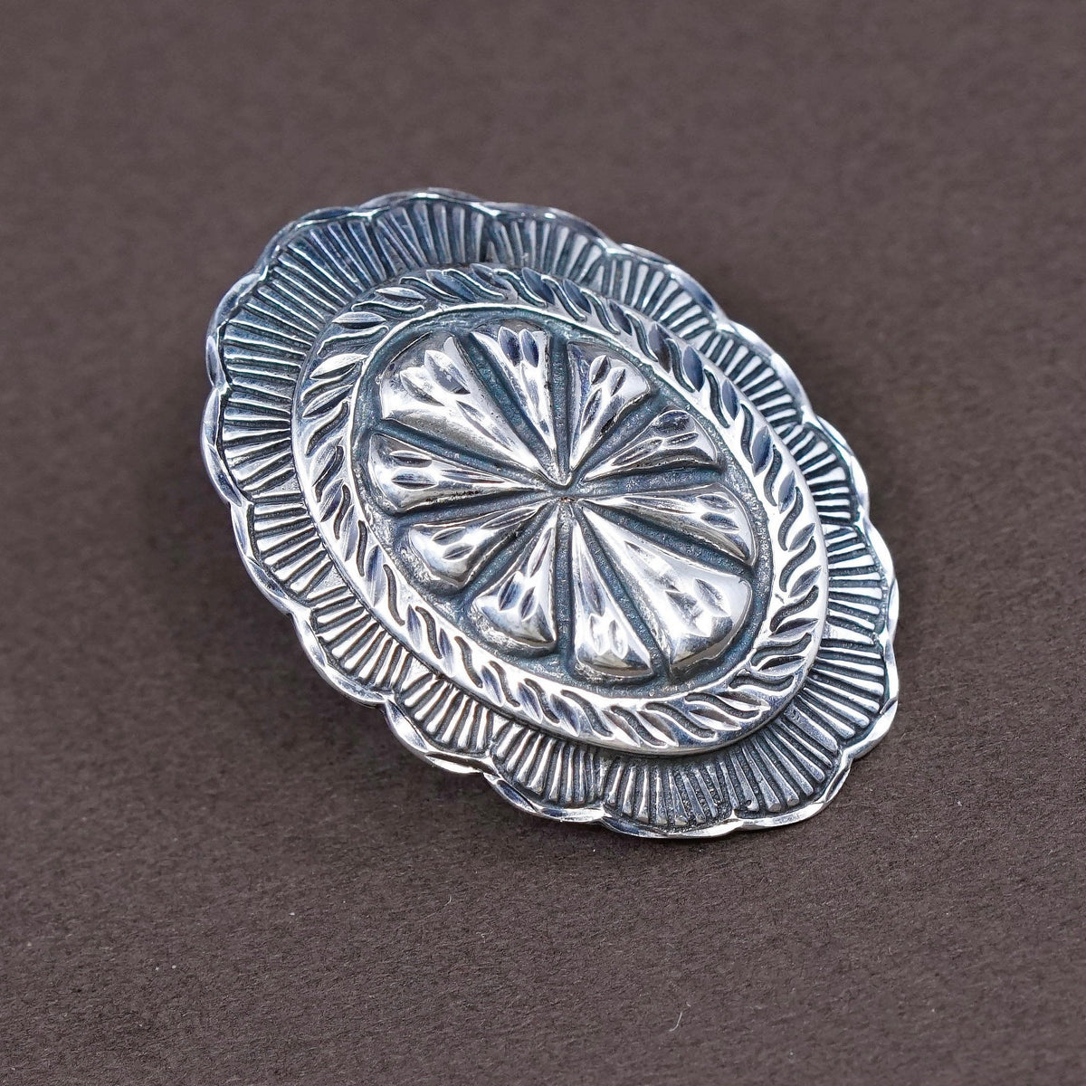 vtg Native American Navajo Sterling silver handmade earrings, jewelry 925 studs