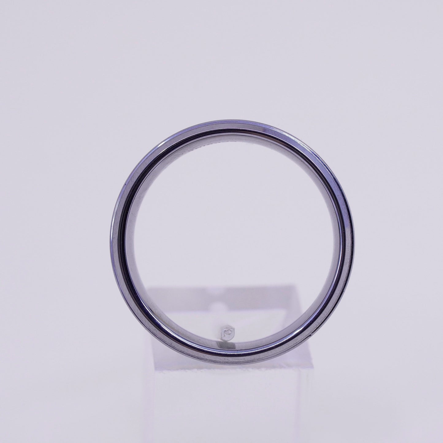 Size 12, Vintage tungsten carbide ring, men’s band, stamped tungsten carbide