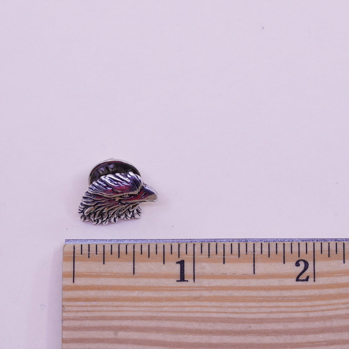 Vintage Mexico sterling silver handmade brooch, 925 bird Eagle head pin