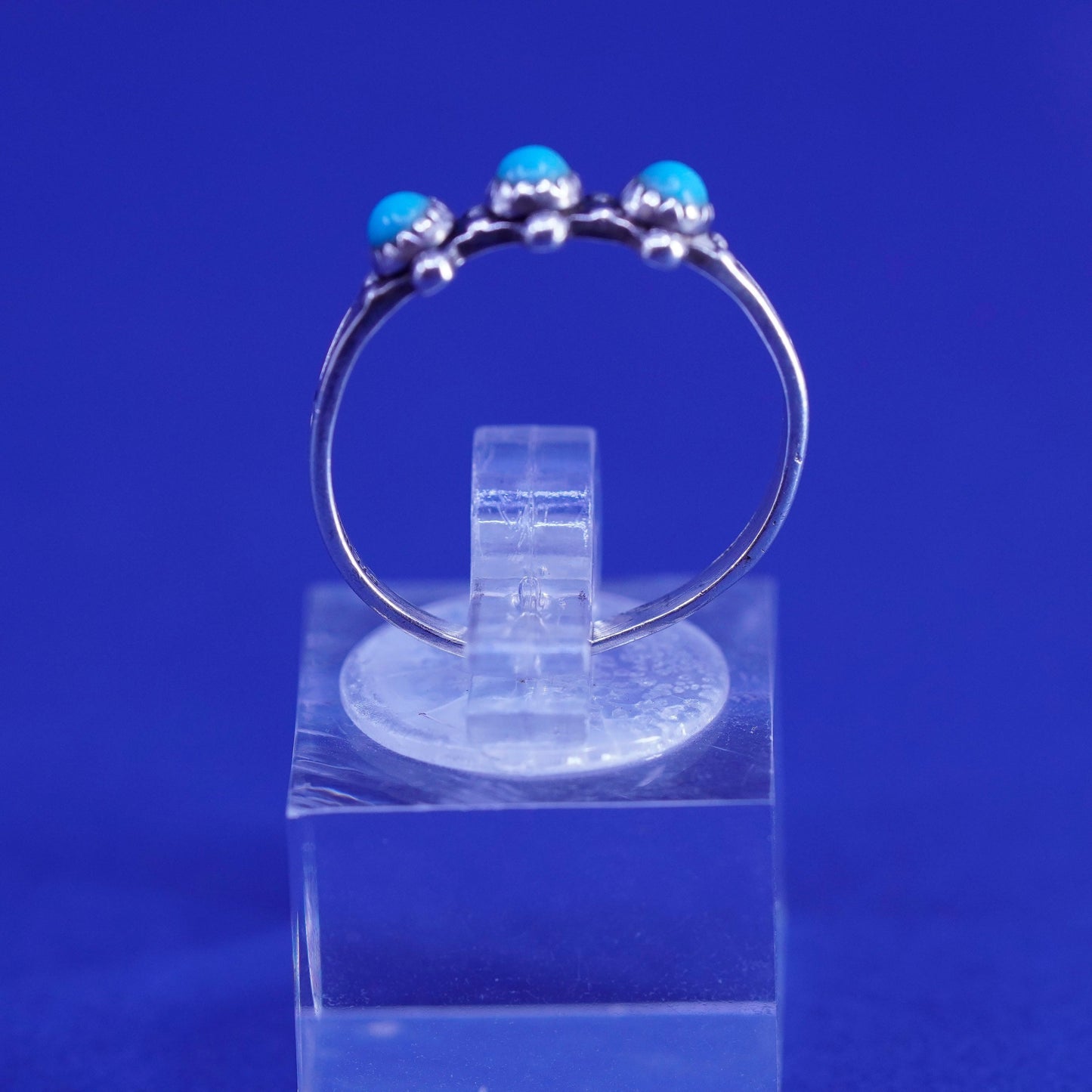 Size 6.25, vintage bell trading post Sterling 925 silver ring, Native American