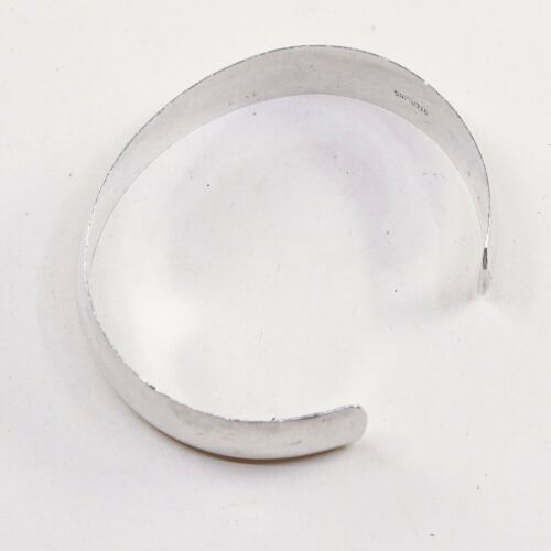 6”, Vtg Sterling 925 Silver Handmade Cuff, Modern Southwestern Bracelet
