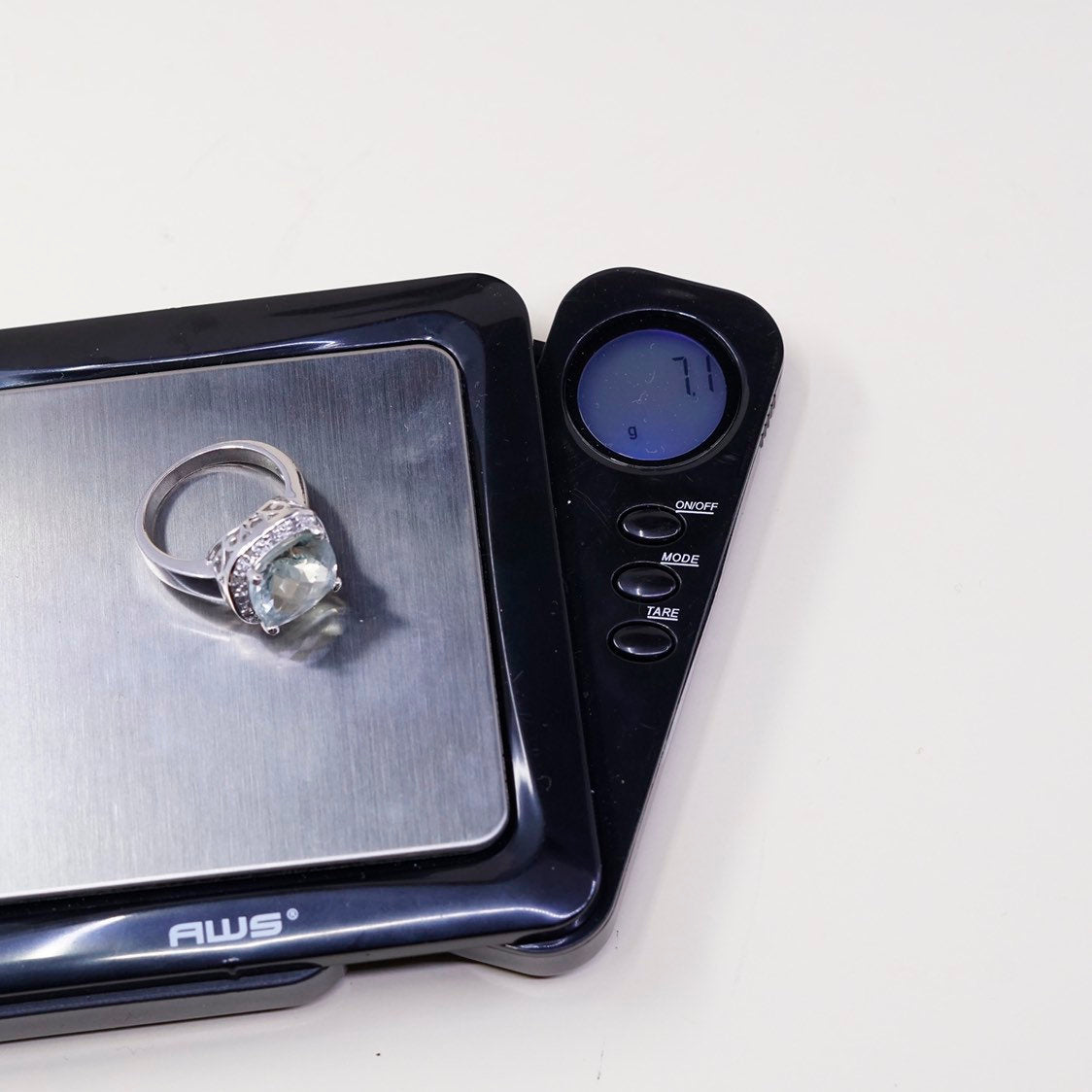 sz 8.25 sterling 925 silver handmade ring prehnite grapestone n genuine diamond