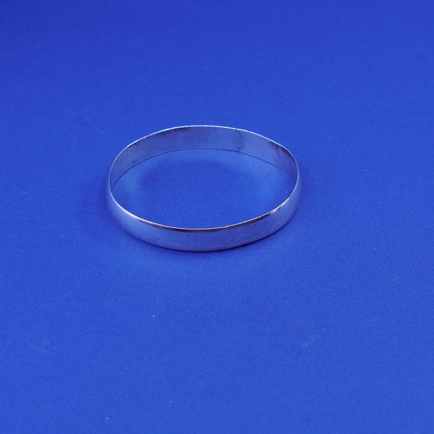7.5”, vintage sterling silver handmade bracelet, 925 bangle, Silver tested